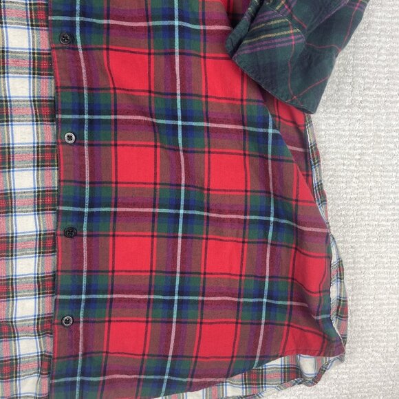 Lauren Ralph Lauren Plaid Cotton Shirt Dress Check Sz M Multicolor Retro - Picture 10 of 16